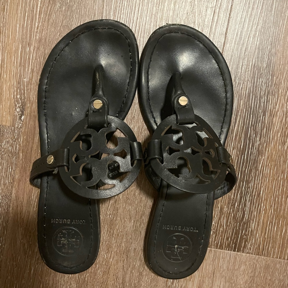 Tory Burch millers black leather